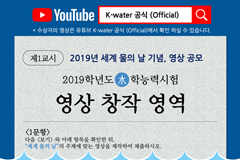 2019년 세계 물의 날 기념, 영상 공모