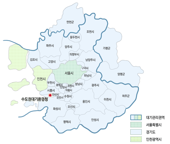 우리 청의 주요 관할구역