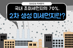 국내 초미세먼지의 70%, 2차 미세먼지란?